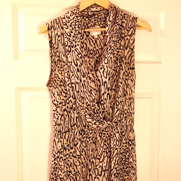 Parker Silk Dress from CUSP – Pink Leopard – M - Picture 1 of 4